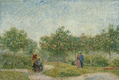 Jardin à Montmartre avec des amoureux - Vincent van Gogh